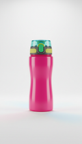 Trinkflasche in Electric Pink